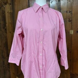 Ralph Lauren Pink Striped Button-Up Shirt